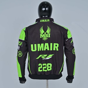 Wholesale High Quality Custom Full Zip <b>Racer</b> <b>Jacket</b> Men Windproof Sporty Color Blocking Polyester Trendy Lightweight All Seasons - Product Image 2