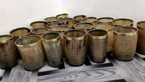 Vaso de Cuerno de Búfalo Hecho a Mano, Forma Natural, Estilo Vintage, para Cerveza, para Adultos, para Fiestas - Product Image 3