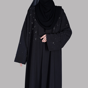 Wholesale Women Abaya Supplier Dubai Fashion Abaya with Beaded <b>Sleeves</b> and Export Quality Stitching - Product Image 5