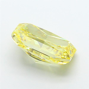 Diamant de laboratoire jaune vif de qualité supérieure, taille coussin, pierre précieuse non montée, certifiée radiant, pour joaillerie fine - Product Image 3