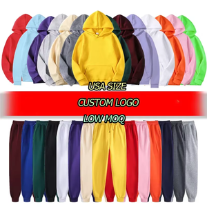 Nouvel ensemble sportif décontracté deux pièces pour homme, couleur unie, délavé à l'acide, léger, avec sweat à capuche et pantalon de sport, coupe ajustée, grande taille, pour l'extérieur, collection Automne/Hiver - Product Image 5