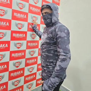 Sweat à capuche de pêche pour homme grande taille, logo personnalisé, couleur personnalisée, spandex/polyester, anti-UV 50+, séchage rapide, manches longues, jersey - Product Image 6