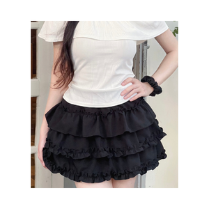 Jupes décontractées pour femmes grandes tailles de bonne qualité, mini-jupes moulantes surdimensionnées 100% coton, dernier design, ODM OEM, fournisseur fabricant Vietnamien - Product Image 1