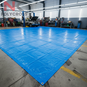 Bâche en PE de qualité export, taille standard, épaisse, multi-usages, couverture de protection industrielle pour les acheteurs en gros - Product Image 2