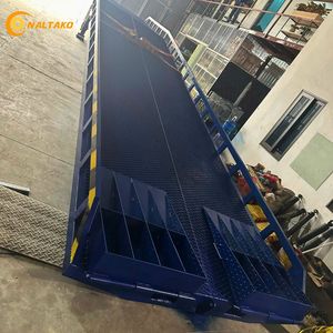 Rampe de chargement mobile Naltako hydraulique manuelle 6 tonnes pour entrepôt et quai de chargement de camions – Rampe de chantier 6t - Product Image 2