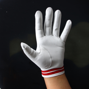 Gant de golf en cuir véritable blanc pour droitier, respirant, fermeture à enfiler, sangle de poignet réglable, unisexe, pour usage sportif et extérieur - Product Image 3