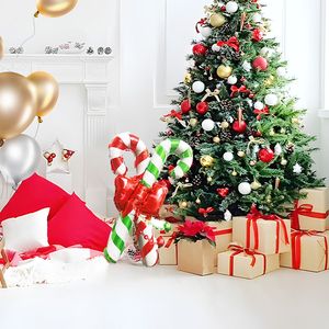 12 pezzi di natale Candy bastoncini rosso verde bianco decorazioni dolci riempiono bastoncini di zucchero per la festa di compleanno dell'albero di Natale altro - Product Image 1
