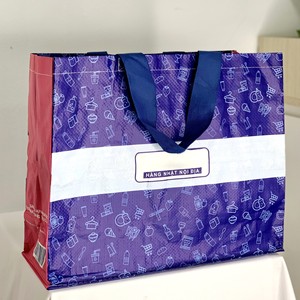 Bolsas de compras tejidas de BOPP y PP de Vietnam con logotipos OEM ODM, bolsas tote grandes tejidas, longitud personalizada, color nuevo, bolsas de plástico con asa superior - Product Image 3