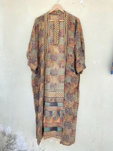 Kimono Seda Kimono Robe Bata Roja Vintage Kimono Robe - Product Image 2