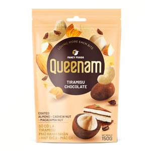 ช็อกโกแลตดรากีฮาลาลแสนอร่อยแบบขายส่ง รับผลิตแบบ OEM/ODM ขนมหวานเคลือบช็อกโกแลตทีรามิสุ อัลมอนด์ เม็ดมะม่วงหิมพานต์ แมคคาเดเมีย นัท 150 กรัม - Product Image 1
