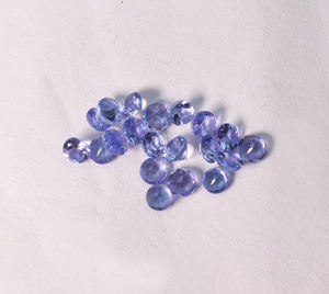 Tanzanita Natural de 3 mm, Corte Redondo, Gema Semipreciosa Suelta Calibrada para Joyería - Product Image 1