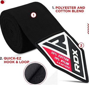 Vendas de Boxeo Personalizadas con Logotipo, de Algodón Ajustable, Impresas, Elásticas, Estilo Mexicano, para Gimnasio, Venta al Por Mayor, 180 - Product Image 2