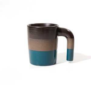 Tazas de Café de Cerámica, Dos Tonos, Gris Mate y Verde Azulado, Diseño Minimalista, para Uso Doméstico - Product Image 5