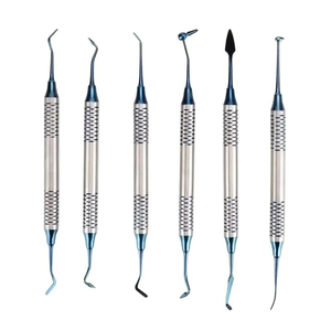 Nuevas Espátulas Dentales de Acero Inoxidable, Juego de 6 Piezas, Instrumentos para Relleno/Restauración de Composite, con Certificación CE - Product Image 2