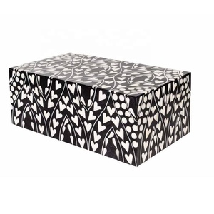 มาใหม่กล่องฝังกระดูกลายดอกไม้เรขาคณิตมาใหม่กล่องเครื่องประดับตกแต่งแบบฝังกระดูกกล่องจัดระเบียบเครื่องประดับฝังกระดูกกล่องเก็บเครื่องประดับ - Product Image 6