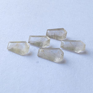 Piedra Preciosa Natural de Rutilo Dorado, Corte Facetado en Forma de Ataúd, Piedra Suelta Calibrada para Joyería, Disponible en Todos los Tamaños - Product Image 2