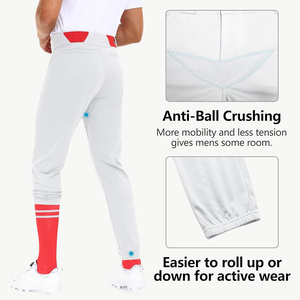 Pantalons de baseball haut de gamme pour hommes, séchage rapide, coupe extensible, pantalons d'entraînement sportifs pour le baseball - Product Image 4