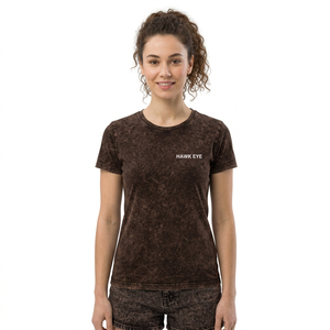 T-shirts ajustés pour femmes de haute qualité, délavés à l'acide, dégradés, à manches courtes, style streetwear - Product Image 1