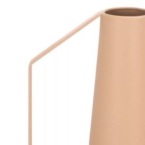 แจกันโลหะแบบมินิมอลพร้อมหูจับ สีเบจ - Product Image 5