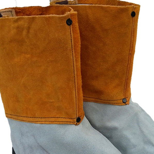 Cubrezapatos de Seguridad para Soldadura de Cuero, Cubrebotas Resistentes al Calor, Cubrepiés Antiestáticos para Taller - Product Image 5