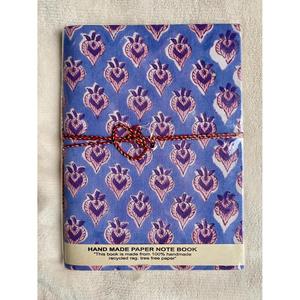 Carnet à couverture rigide en tissu imprimé floral fait main avec reliure cousue à la main, 50 feuilles, idéal pour un cadeau - Product Image 3