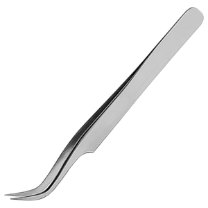 Pince à cils professionnelle incurvée de qualité export, outil applicateur de cils à pointe fine pour cils individuels, classiques et volume - Product Image 2