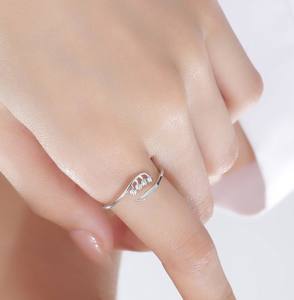 Bague en argent sterling Lys du Val extra délicate, taille ajustable, bijoux botaniques inspirés de la nature - Product Image 3