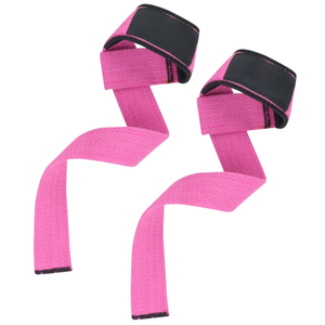 Sangles de levage réglables en coton avec logo personnalisé, support de poignet rembourré durable, sans élasticité, pour la musculation, le soulevé de terre et la force - Product Image 2