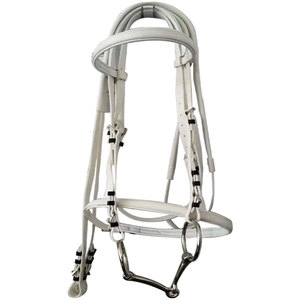Pink Woven Horse Halter With Gold Buckles And Adjustable Straps For Equestrian Riding - Product Image 4