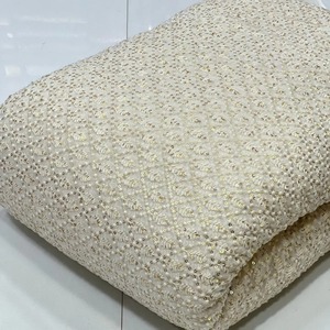 Tissu brodé de luxe en promotion pour robes de mariée, tenues de soirée et occasions spéciales, disponible au prix d'usine - Product Image 4