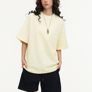 Bangladesh China Factory Price 350g 100 Percent Cotton Heavyweight Eco Friendly Unisex T <b>Shirt</b> Crew Neck Short Sleeve T <b>Shirt</b> - Product Image 3
