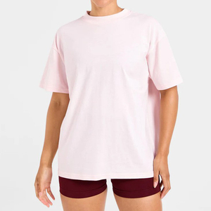 Camiseta de Verano Casual de Alta Calidad para Mujer, con Logotipo Personalizado, Cuello Redondo, Manga Corta, Corte Holgado, Transpirable, Suave y Cómoda - Product Image 4
