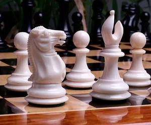 ชุดหมากรุกพรีเมียมขนาด 3.5 นิ้ว ตัวหมากรุกทำจากกระดูกเคลือบสีดำและสีขาว ราคาดีที่สุด - Product Image 1