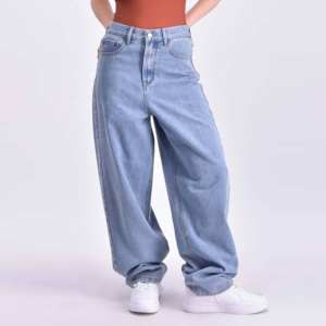 Pantalones Vaqueros Holgados de Cintura Baja para Mujer, Transpirables, Personalizados, Talla Grande, Estilo Urbano, 100% Algodón - Product Image 1