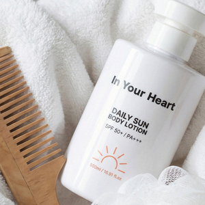 [In Your Heart] Crème solaire corporelle, lotion de protection UV quotidienne pour les soins de la peau en extérieur, formule hydratante et nourrissante - Product Image 1