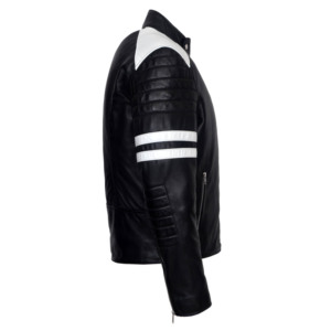 Chaqueta de Cuero Genuino de Cordero para Hombre, Estilo Café Racer, Casual, de Moda, para Motocicleta, Fabricación al por Mayor OEM ODM - Product Image 2