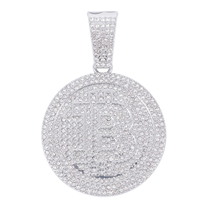 Moissanite Diamond Pendant Cuban <b>Chain</b> Necklace 925 Silver <b>Iced</b> <b>Out</b> Hip Hop Jewelry Luxury Gift for Men Women - Product Image 5