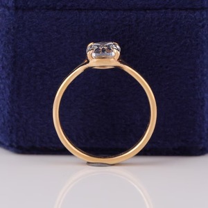 IGI Certified Old Mine Cut <b>Cushion</b> Lab Grown Diamond Split Shank Engagement <b>Ring</b> Platinum 950 Elegant Sustainable Jewelry - Product Image 5