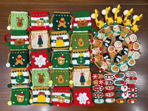 Bolsas de Regalo de Ganchillo Navideñas Viettok, Bolsitas Hechas a Mano, Adornos Navideños Colgantes, Empaque con Logotipo Personalizado, Hanói - Product Image 1
