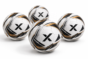 Ballon de football personnalisé X, blanc, noir, or, logo X, ballons de football pour tournois |   OEM ODM |   Fabricant |   Design haut de gamme - Product Image 4