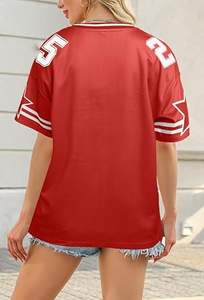 Camisetas Personalizadas para Hombre y Mujer, Camiseta Deportiva Estampada de Fútbol, Secado Rápido, Estilo Hip Hop, Malla Transpirable, Corte Holgado, Uniforme de Fútbol - Product Image 2