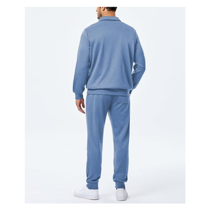 Conjunto Deportivo Personalizado para Hombre, Talla Grande, Otoño, Sudadera con Cierre de Cremallera, Poliéster y Elastano, Reflectante, para Entrenamiento Deportivo - Product Image 2