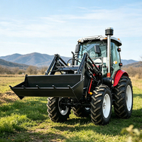 Tracteur agricole professionnel haute performance Elite 100hp 120hp 4x4 4wd avec chargeur frontal à vendre