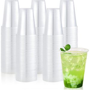 Confezione da 260 Bicchieri di Plastica Trasparente da 16 oz, Monouso per Bevande Fredde, Ideali per Feste, Picnic, Barbecue, Viaggi ed Eventi - Product Image 1