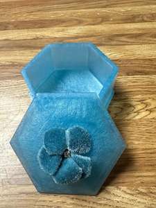 Sapphire Geode Resin Jewelry <b>Box</b>-Modern Luxury Living Room Storage 40x40x25cm 6-10L Capacity - Product Image 3