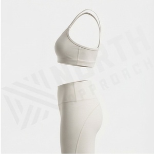 Quick Dry Seamless Yoga Set For Women Plus Size Sports Bra <b>Leggings</b> Fitness Athletic Tops Bottoms Solid <b>Pattern</b> Suit - Product Image 3