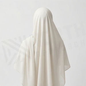 Women Solid Color Chiffon Hijab Breathable Daily Wear Islamic Scarf Shawl - Product Image 2