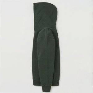 Sudadera con Capucha para Mujer al por Mayor con Logotipo Personalizado, Verde, de Algodón y Felpa, con Bolsillos, Estampado de Logotipo Frontal, Ropa de Otoño, Estilo Urbano - Product Image 3