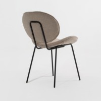 Chaise de salle à manger Vandana Zentrix Maxima Greige Boucle avec un design ergonomique moderne et un confort premium