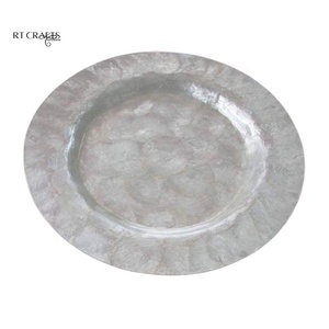 Assiette et napperon de table Capiz écologiques faits à la main Plateau de table de luxe pour la cuisine et la salle à manger Napperons Capiz faits à la main - Product Image 3